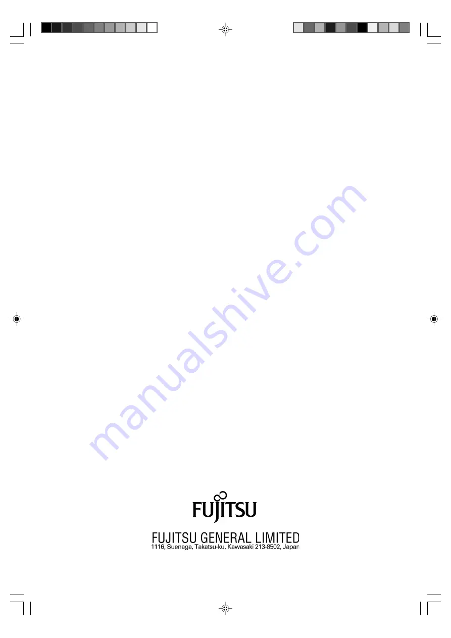 Fujitsu aot19fbb2 Operating Manual Download Page 20