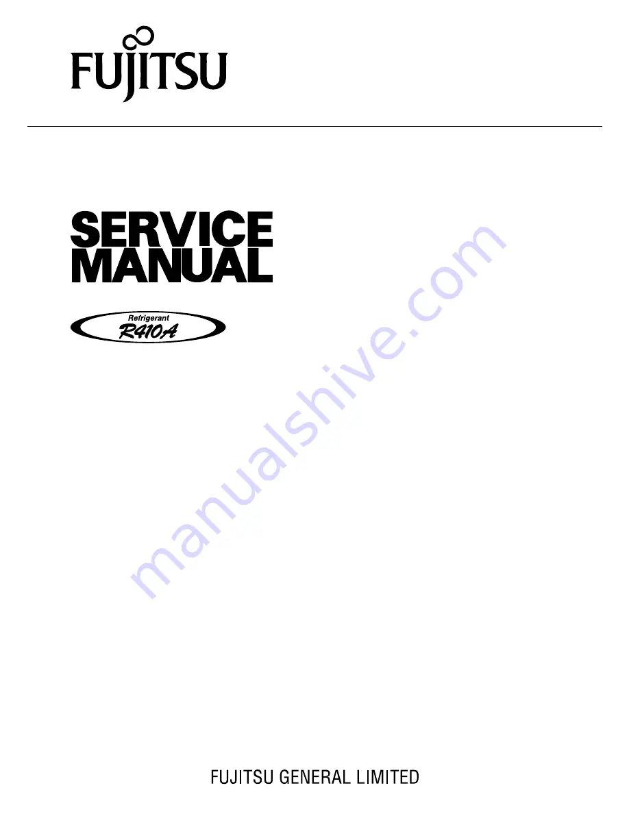 Fujitsu AOYA45LBTL Service Manual Download Page 1