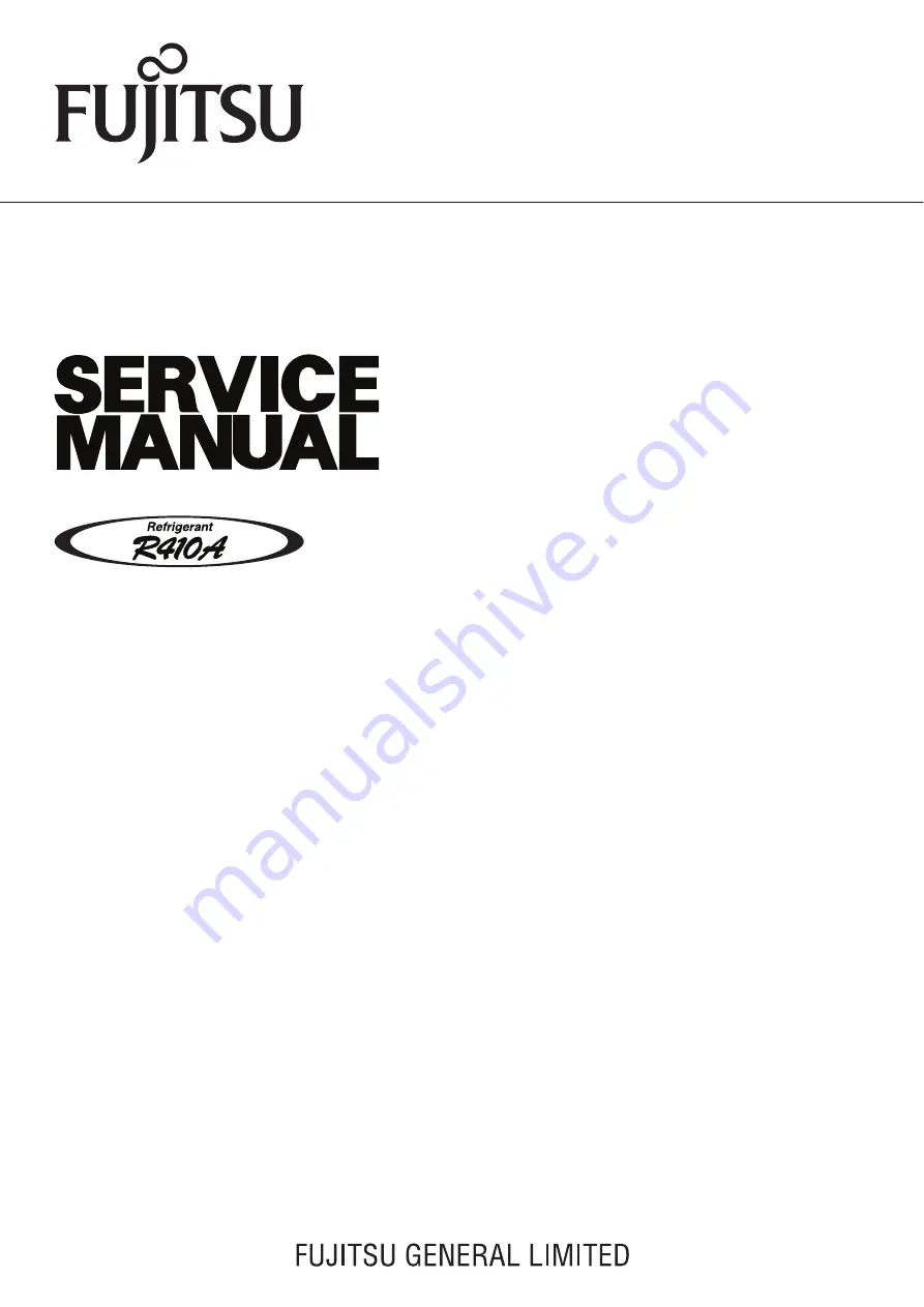 Fujitsu ARYG45LHTA Service Manual Download Page 1