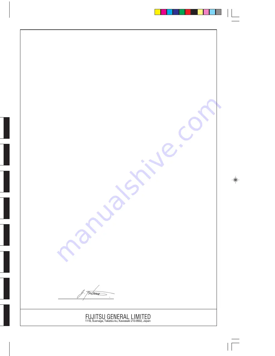 Fujitsu AWY14LSACW Operating Manual Download Page 2