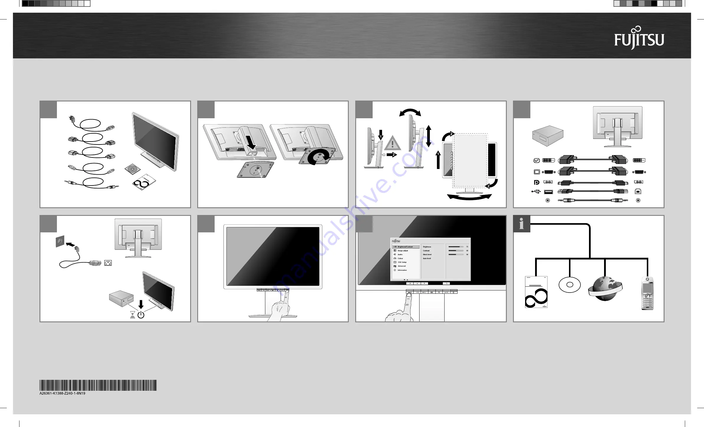 Fujitsu B23T-6 LED Скачать руководство пользователя страница 1