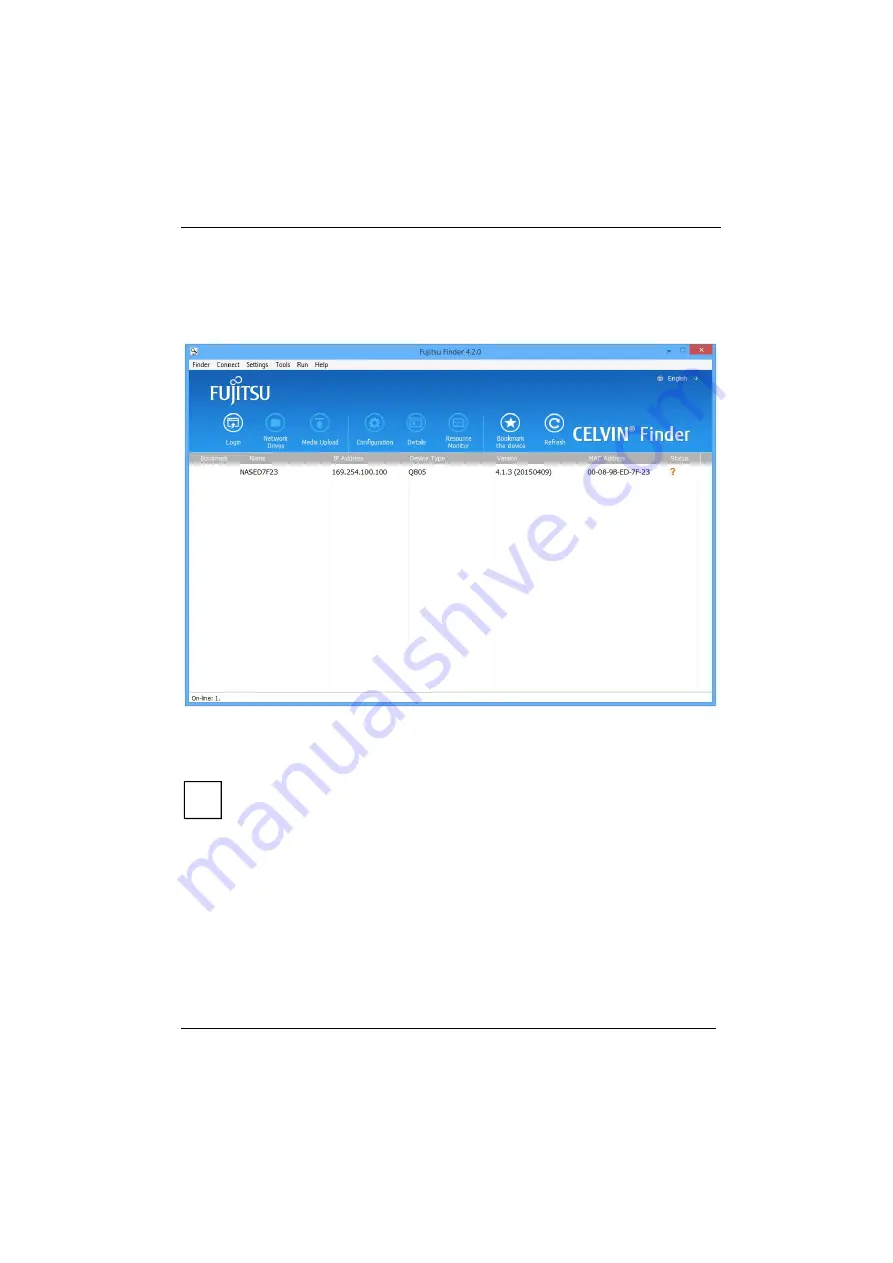 Fujitsu CELVIN NAS QE705 Operating Manual Download Page 57