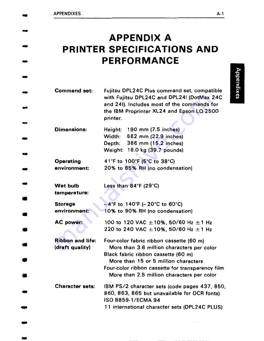 Fujitsu DL4400 Скачать руководство пользователя страница 181