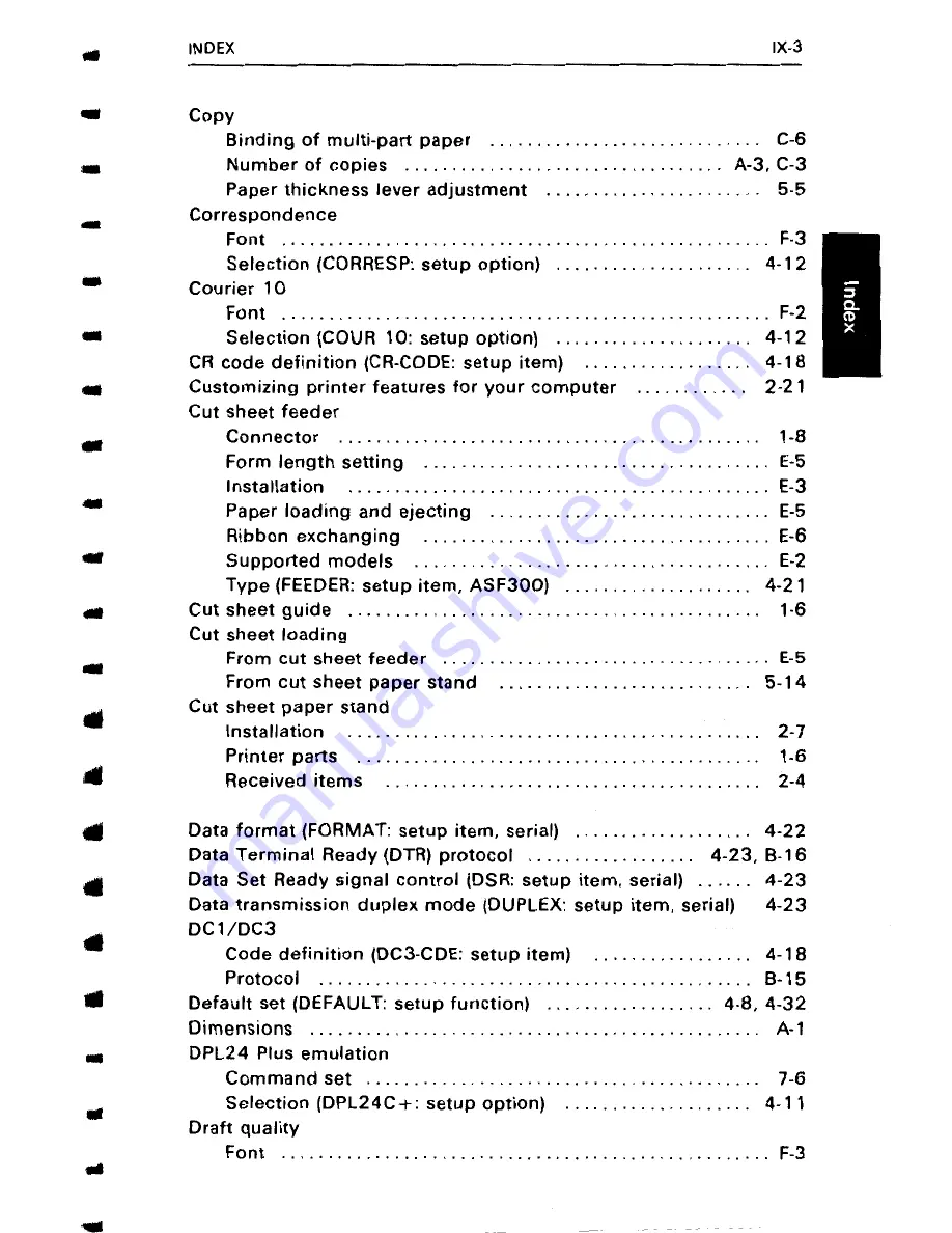 Fujitsu DL4400 User Manual Download Page 285