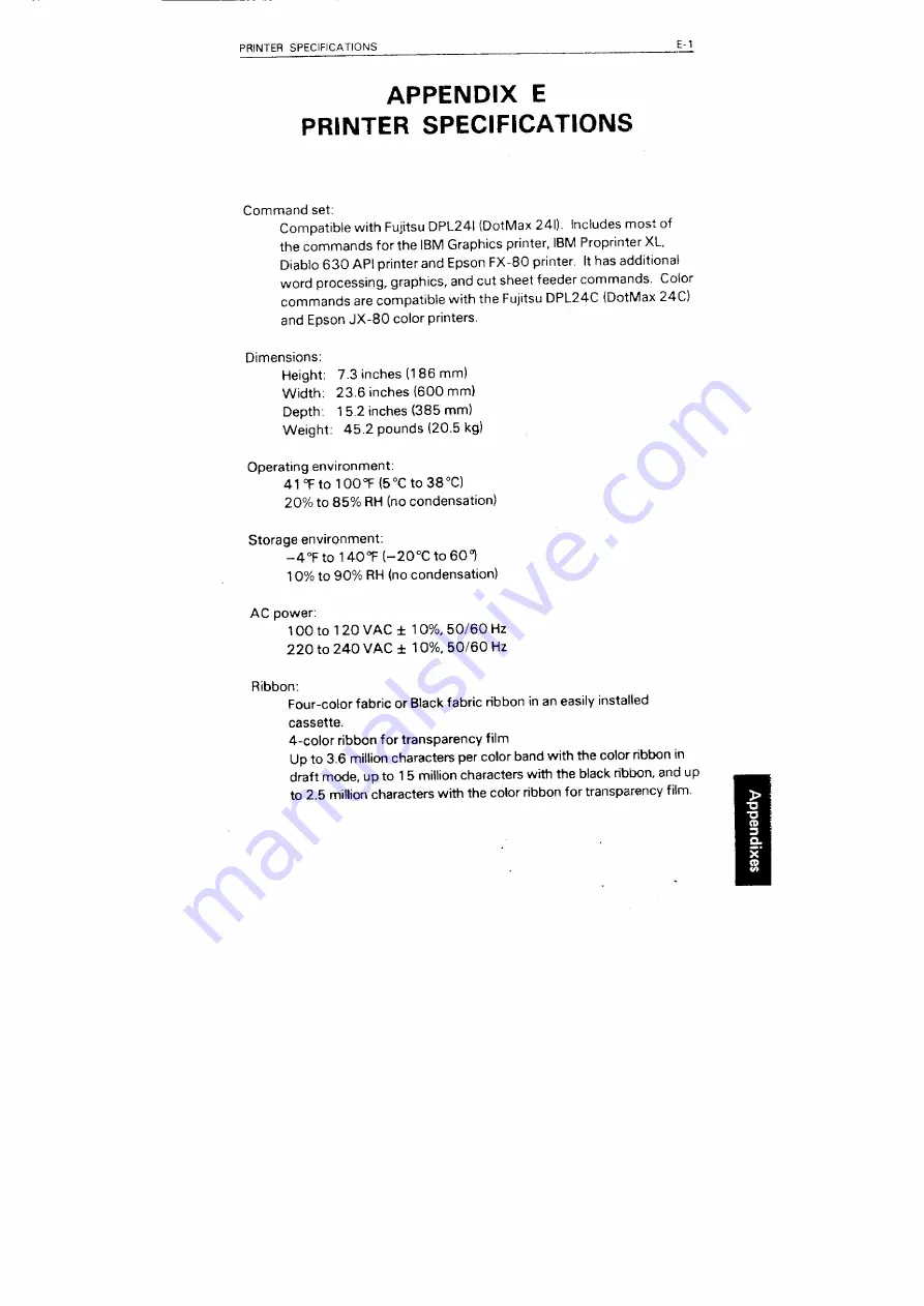 Fujitsu DL5600 User Manual Download Page 178