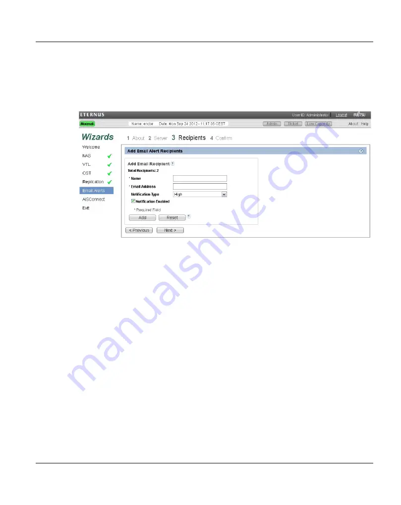 Fujitsu ETERNUS CS800 S5 User Manual Download Page 185