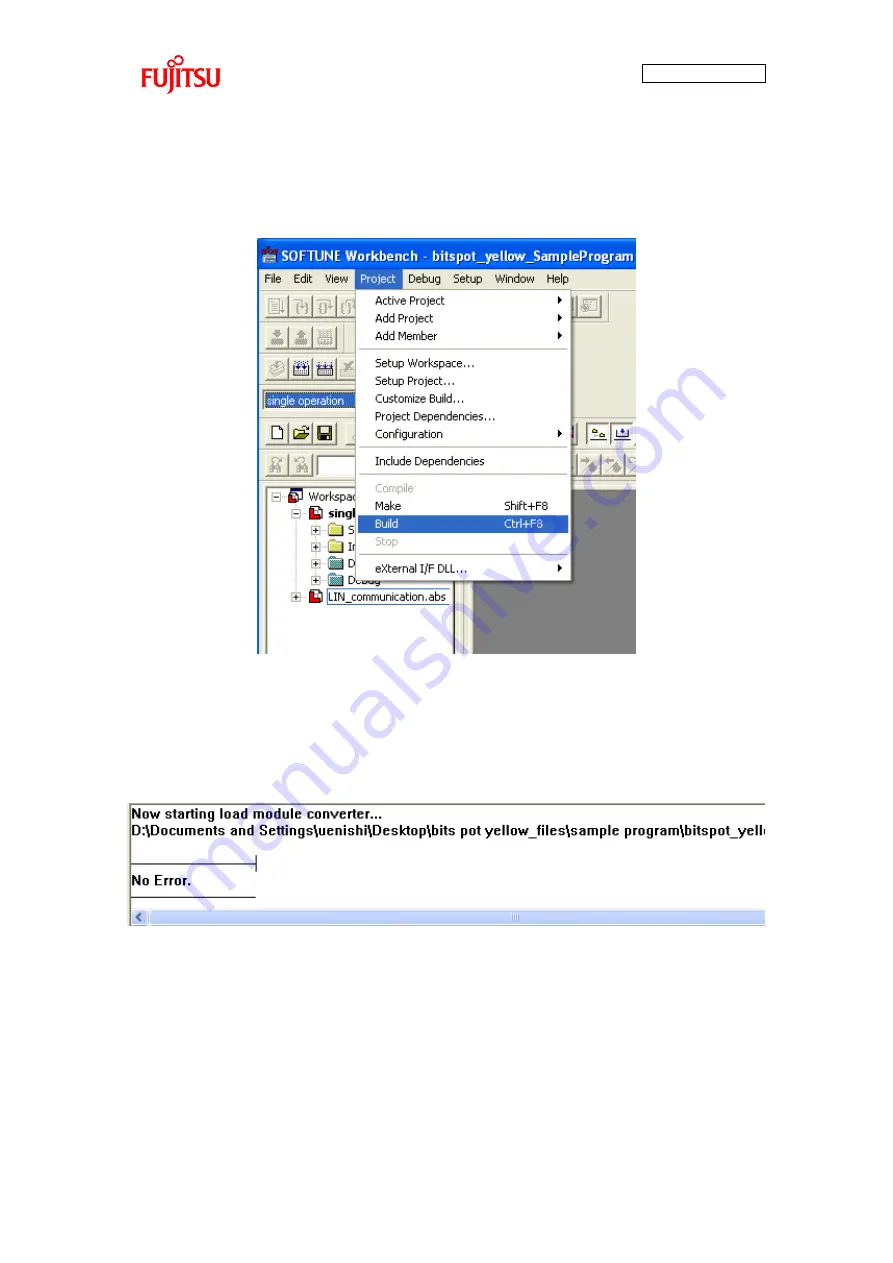 Fujitsu F2MC-8FX Series User Manual Download Page 39