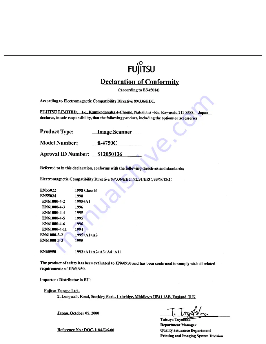 Fujitsu Fi-4750c - Color Duplex Document Scanner 50ppm 90ipm Ccd/scsi Operator'S Manual Download Page 119