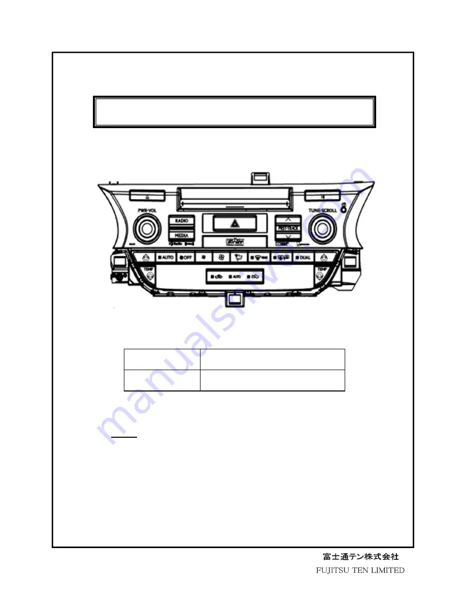 Fujitsu FT0102A User Manual Download Page 1