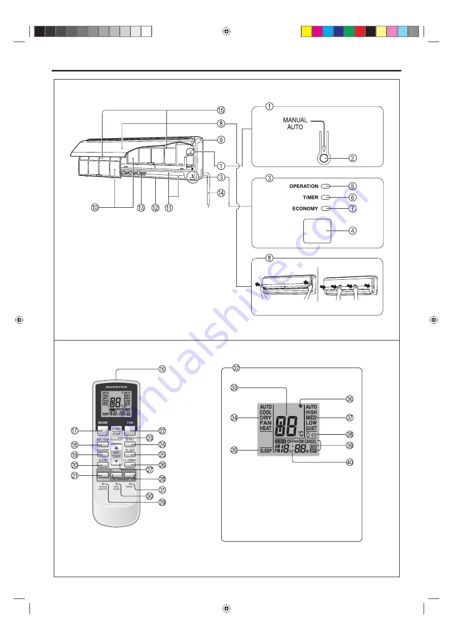 Fujitsu GENERAL AOWG18LFC Operating Manual Download Page 23