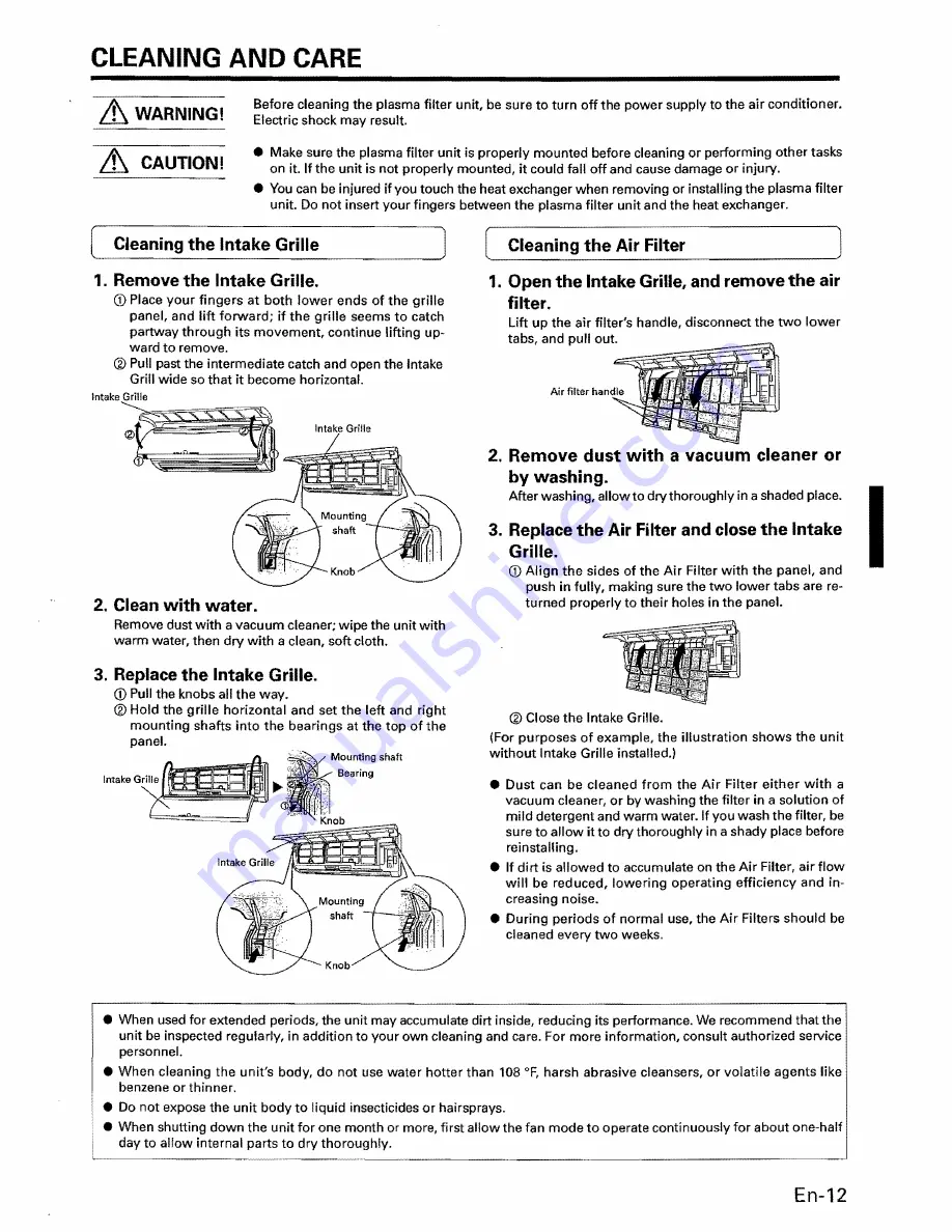 Fujitsu Halcyon AOU12CQ Operating Manual Download Page 13