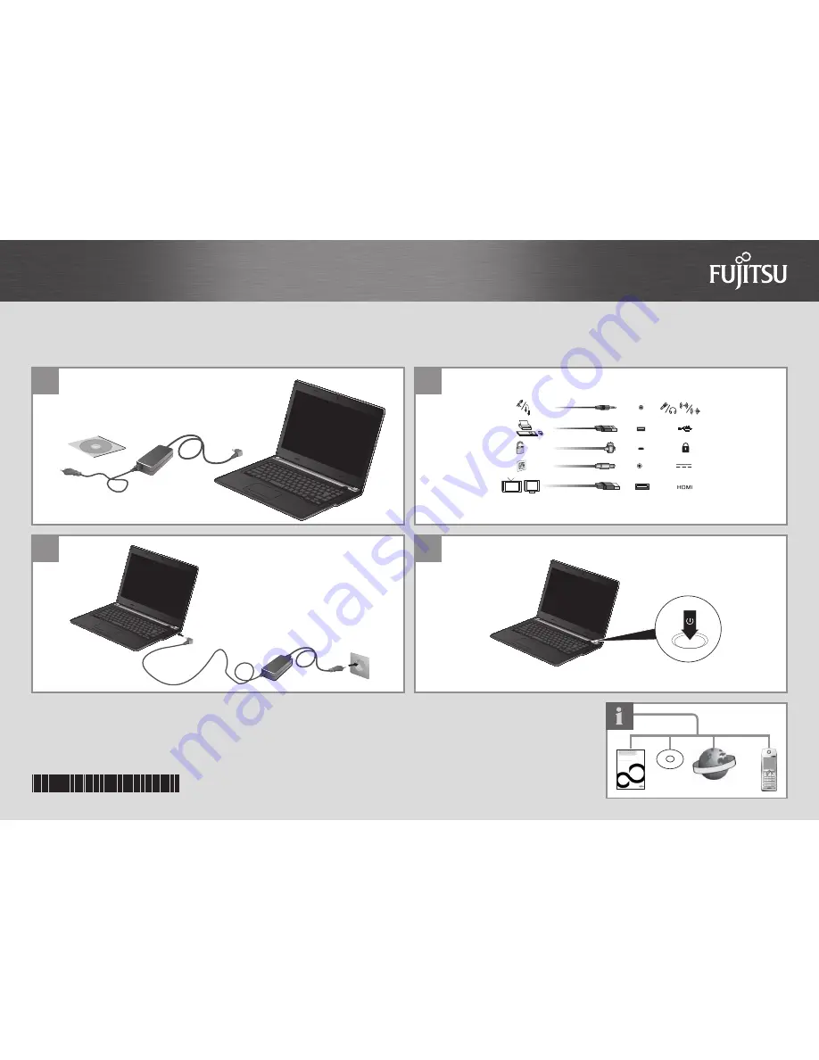 Fujitsu LIFEBOOK A532 Quick Start Manual Download Page 1