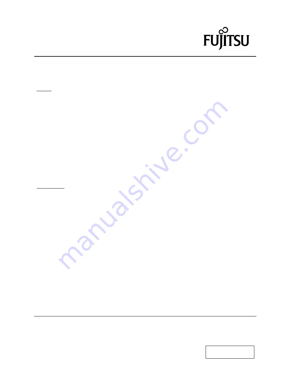 Fujitsu MAT3073NC Installation Manual Download Page 1