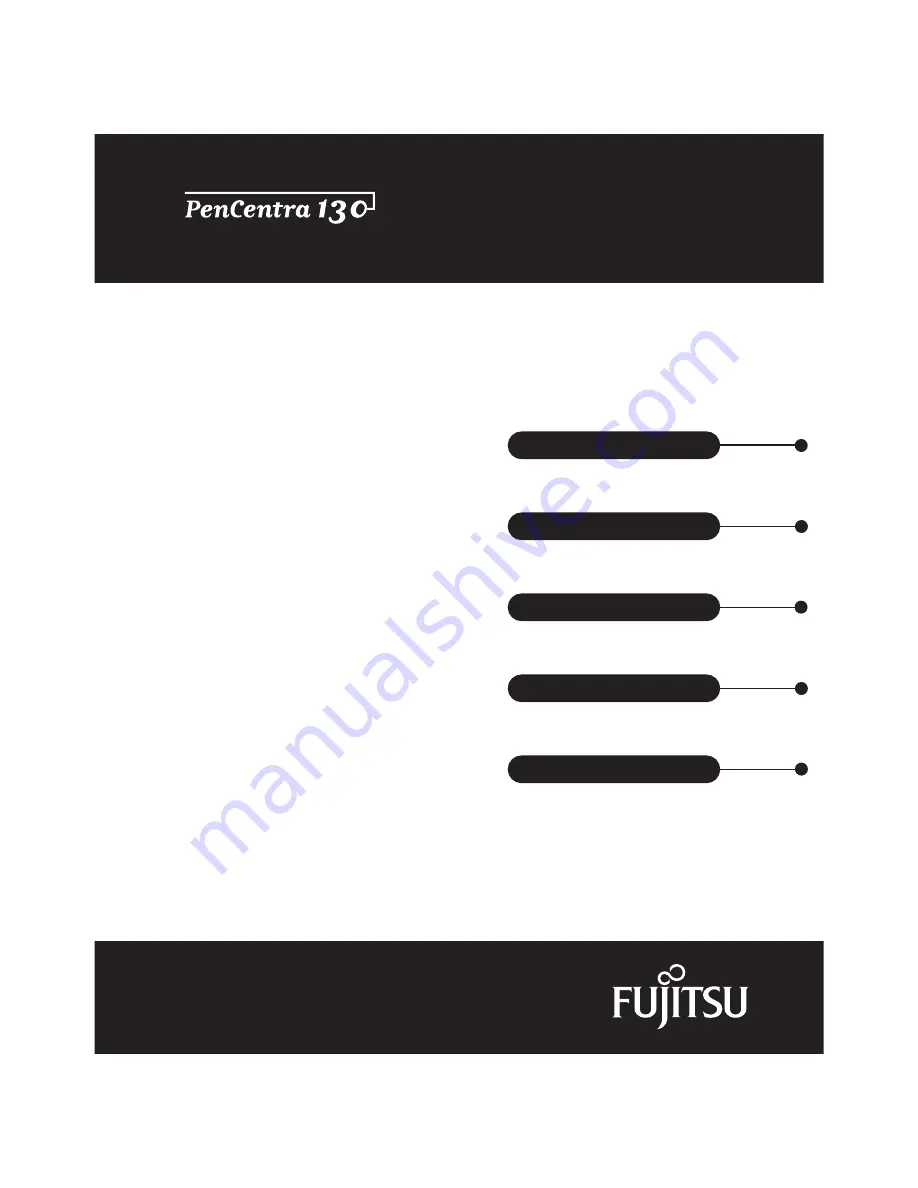 Fujitsu PenCentra 130 Скачать руководство пользователя страница 1