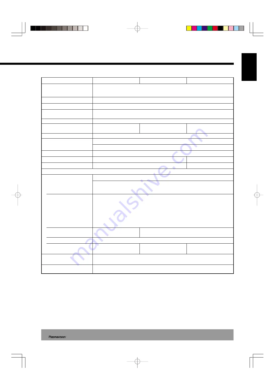 Fujitsu Plasmavision P42CA20 User Manual Download Page 41