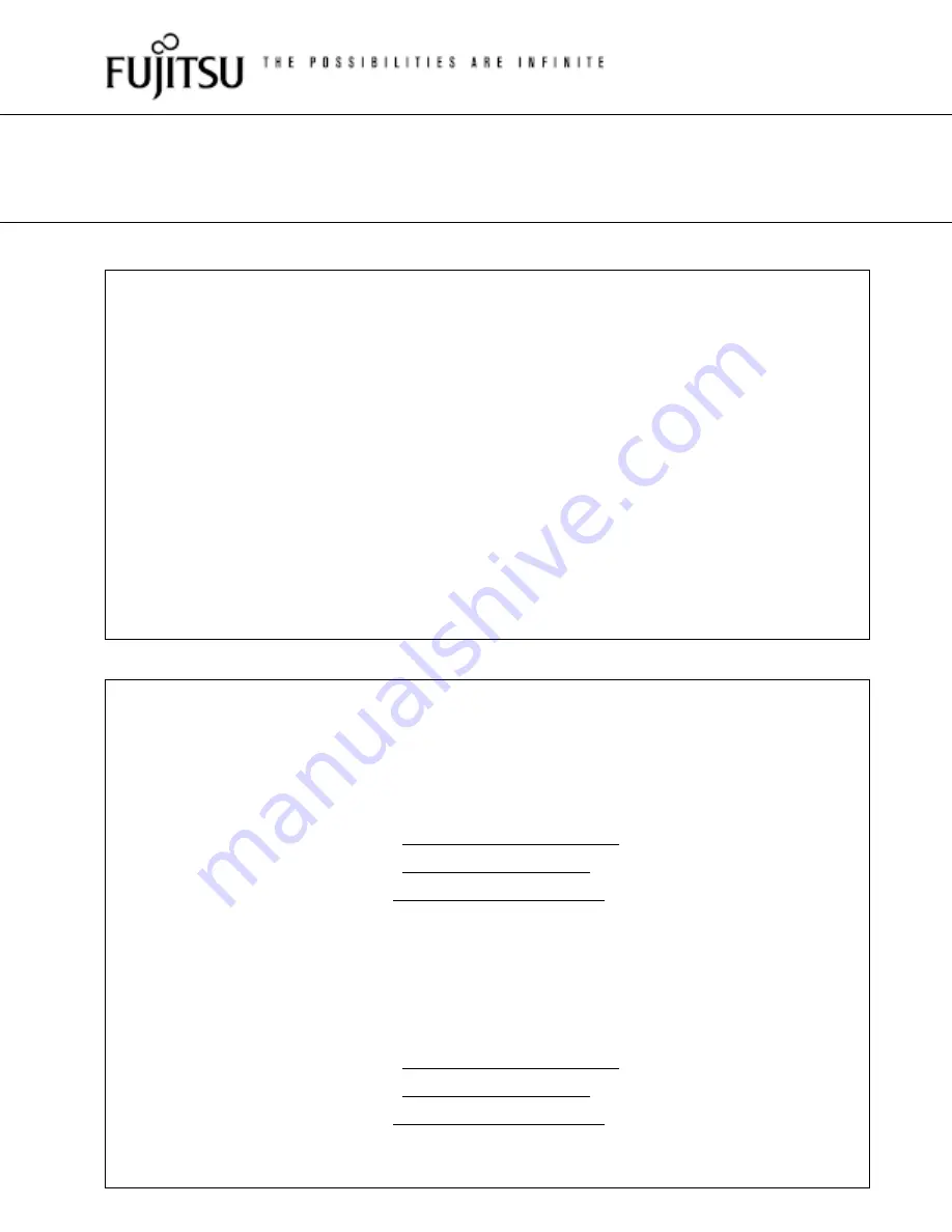 Fujitsu Printer User Manual Download Page 1