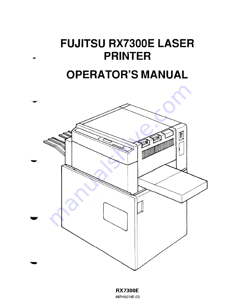 Fujitsu RX7300E Скачать руководство пользователя страница 1