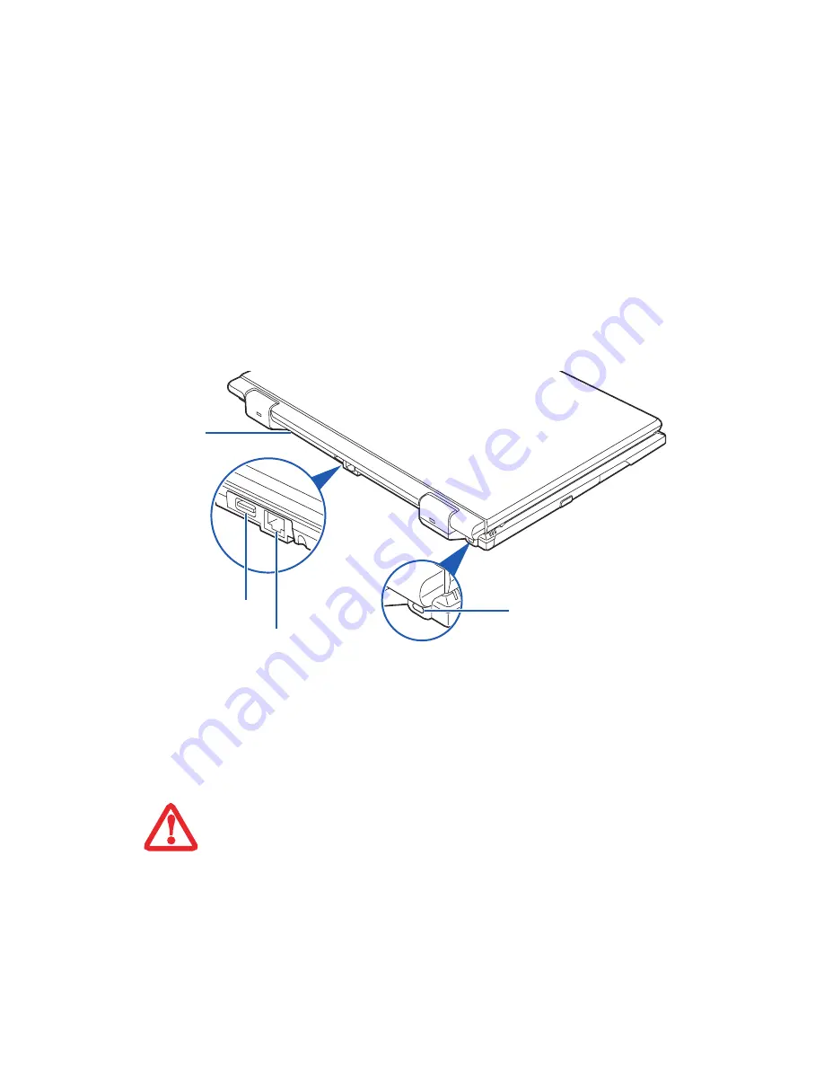 Fujitsu V1020 - LifeBook - Core 2 Duo GHz (French) Manual D'Utilisation Download Page 22