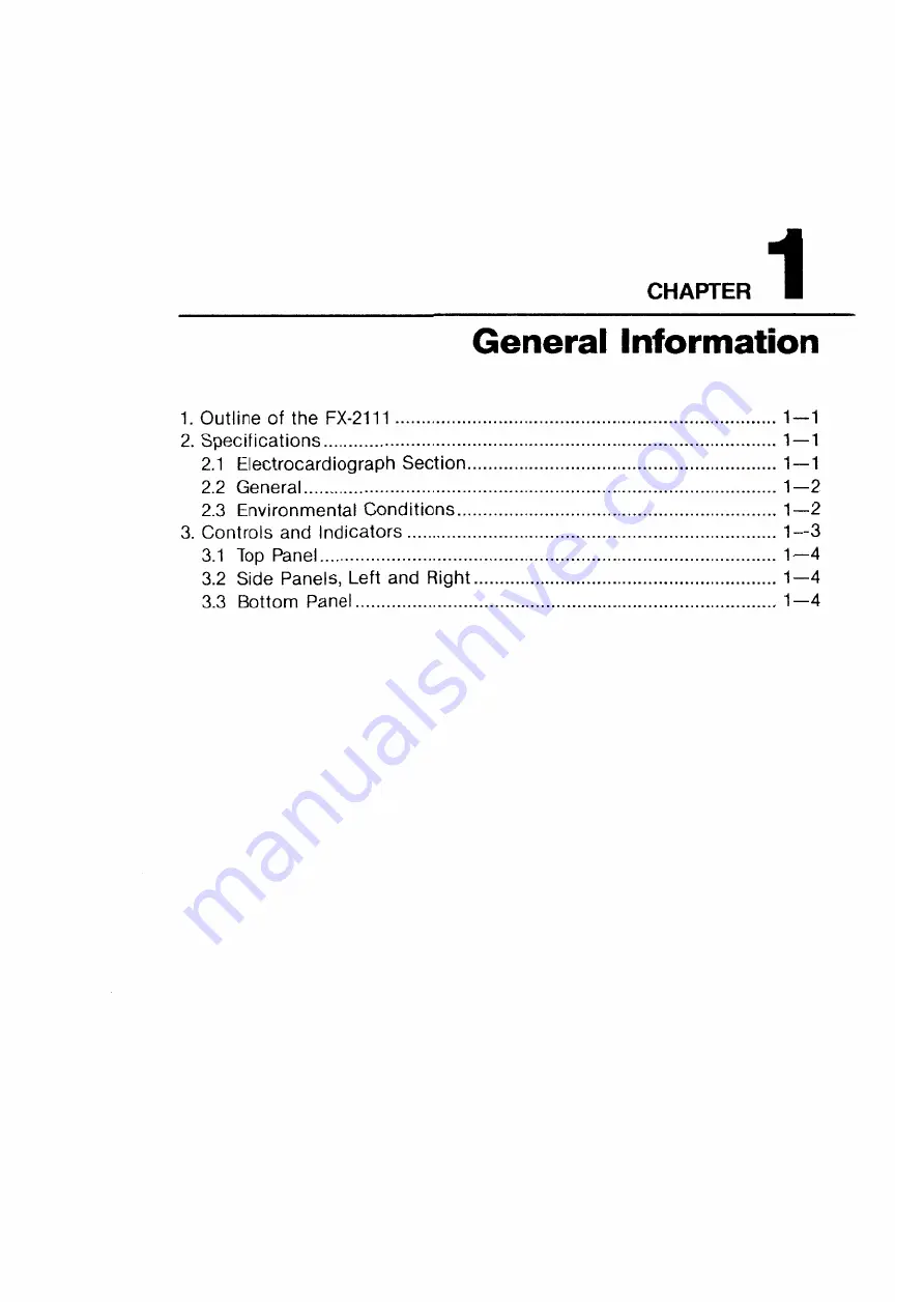 Fukuda Denshi FX-2111 Service Manual Download Page 7