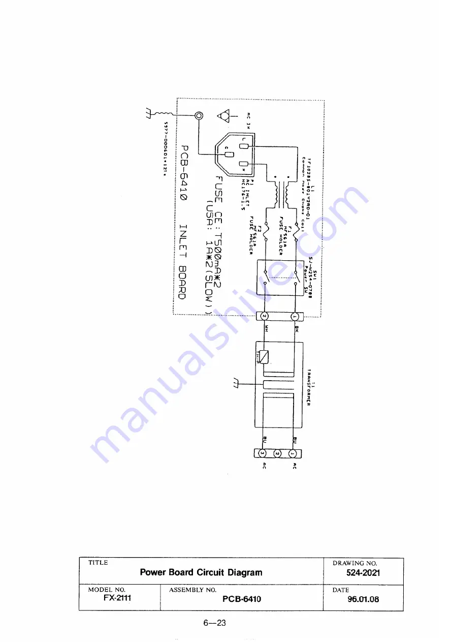 Fukuda Denshi FX-2111 Service Manual Download Page 72