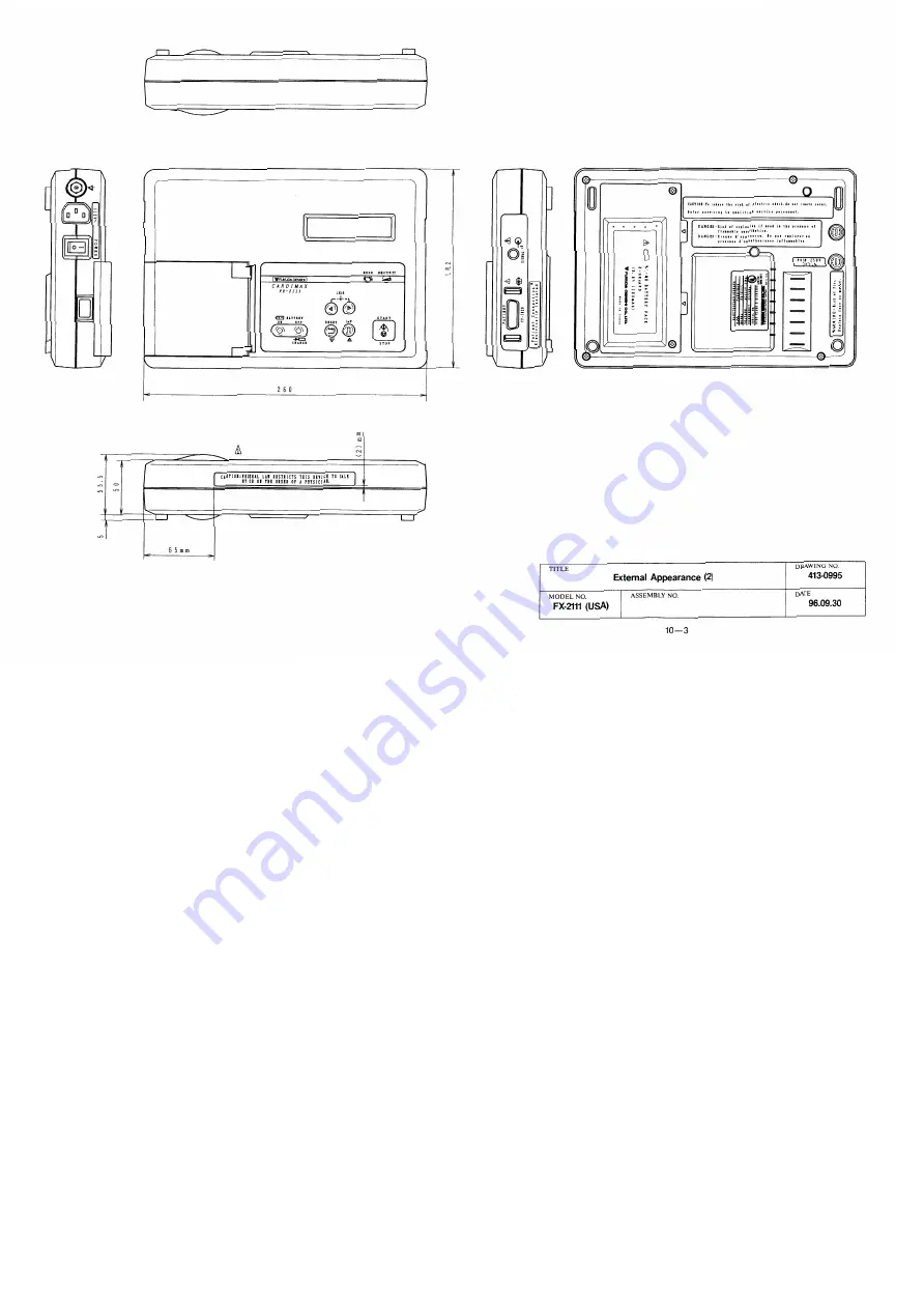 Fukuda Denshi FX-2111 Service Manual Download Page 109