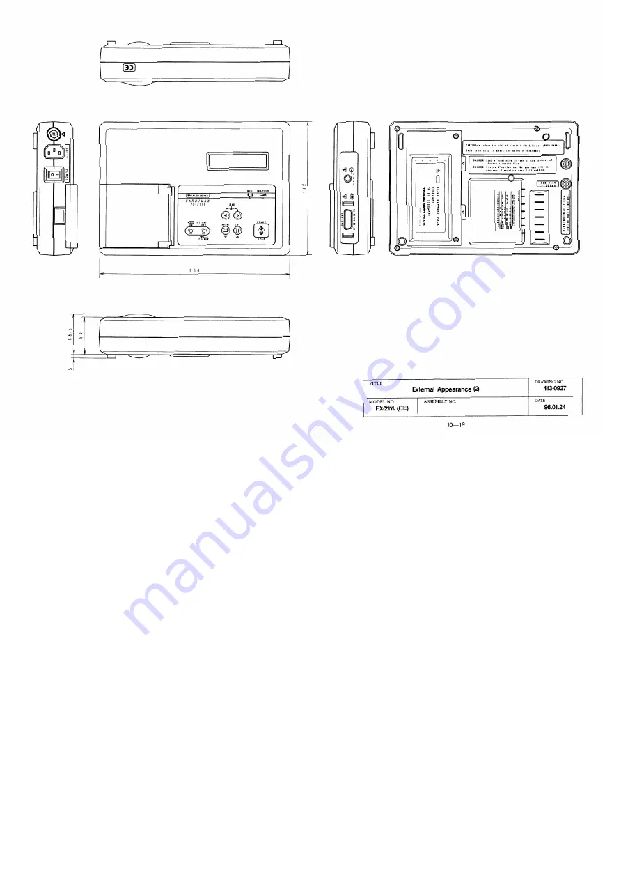 Fukuda Denshi FX-2111 Service Manual Download Page 117