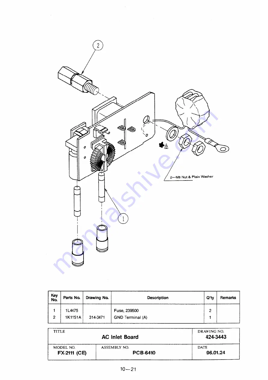 Fukuda Denshi FX-2111 Service Manual Download Page 118