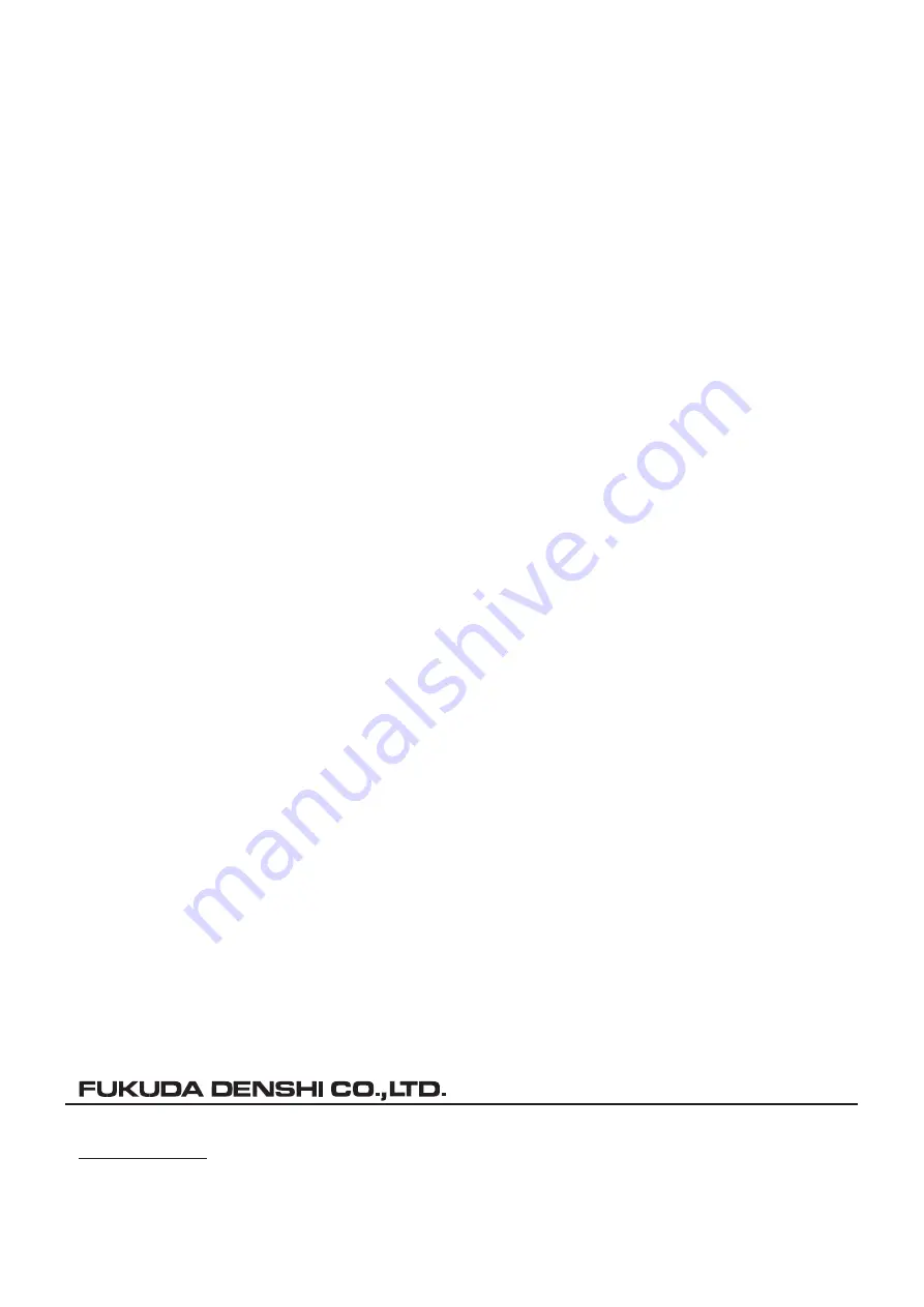 Fukuda Denshi HBX-800 Service Manual Download Page 21