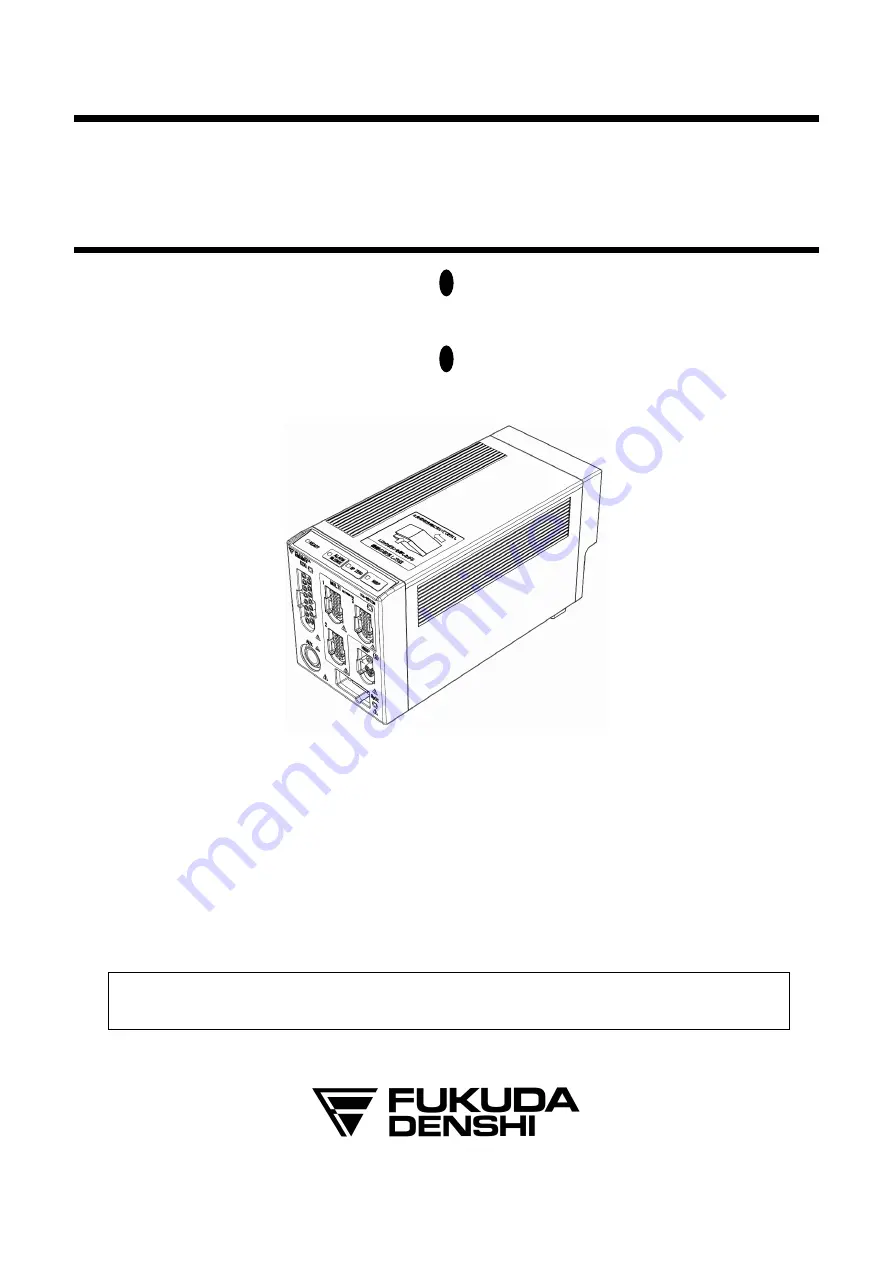 Fukuda Denshi HS-8000 Series Скачать руководство пользователя страница 1