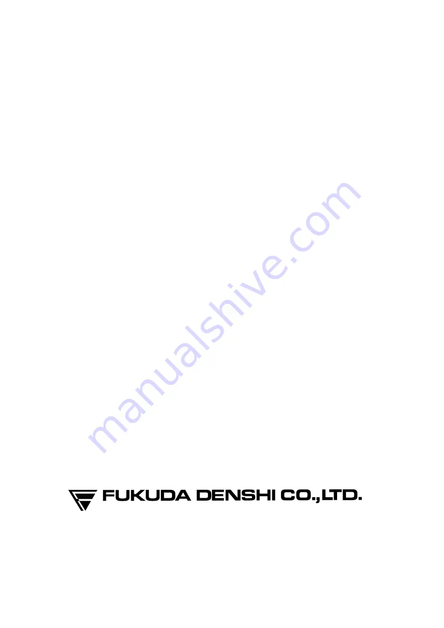 Fukuda Denshi HS-8000 Series Скачать руководство пользователя страница 132