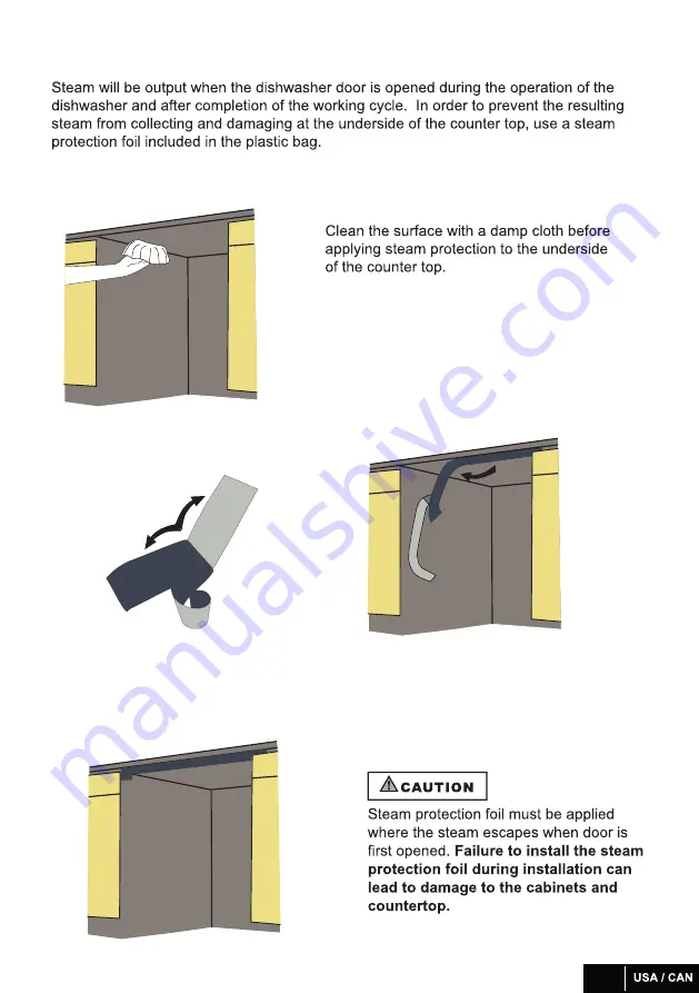 Fulgor Milano F4DWT24FI1 Installation Manual Download Page 13