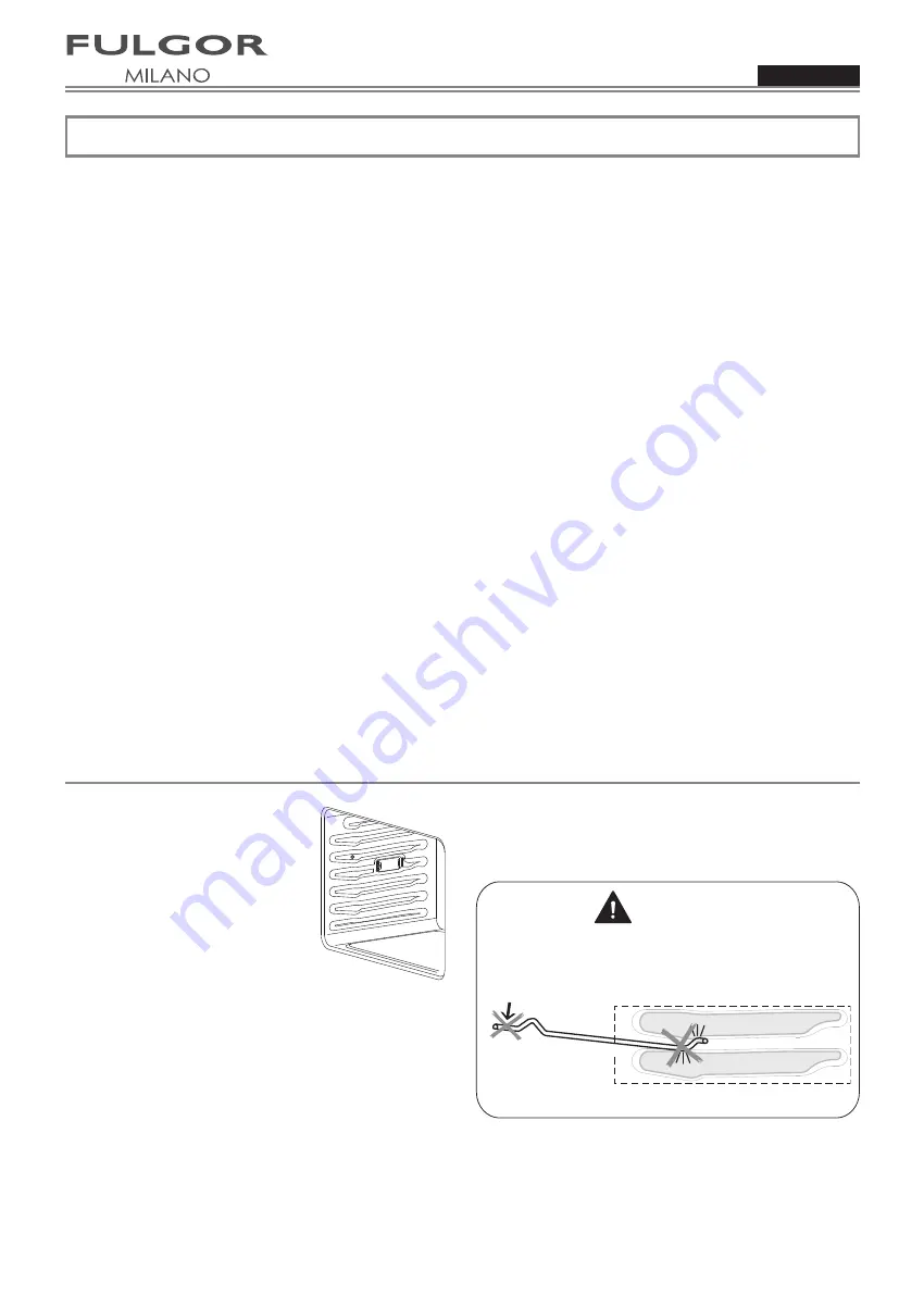 Fulgor Milano F4SP30 1 Use & Care Manual Download Page 8