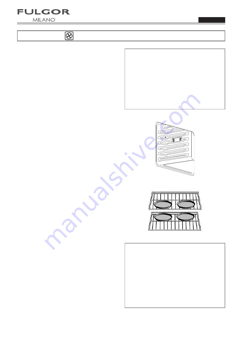 Fulgor Milano F4SP30 1 Use & Care Manual Download Page 16