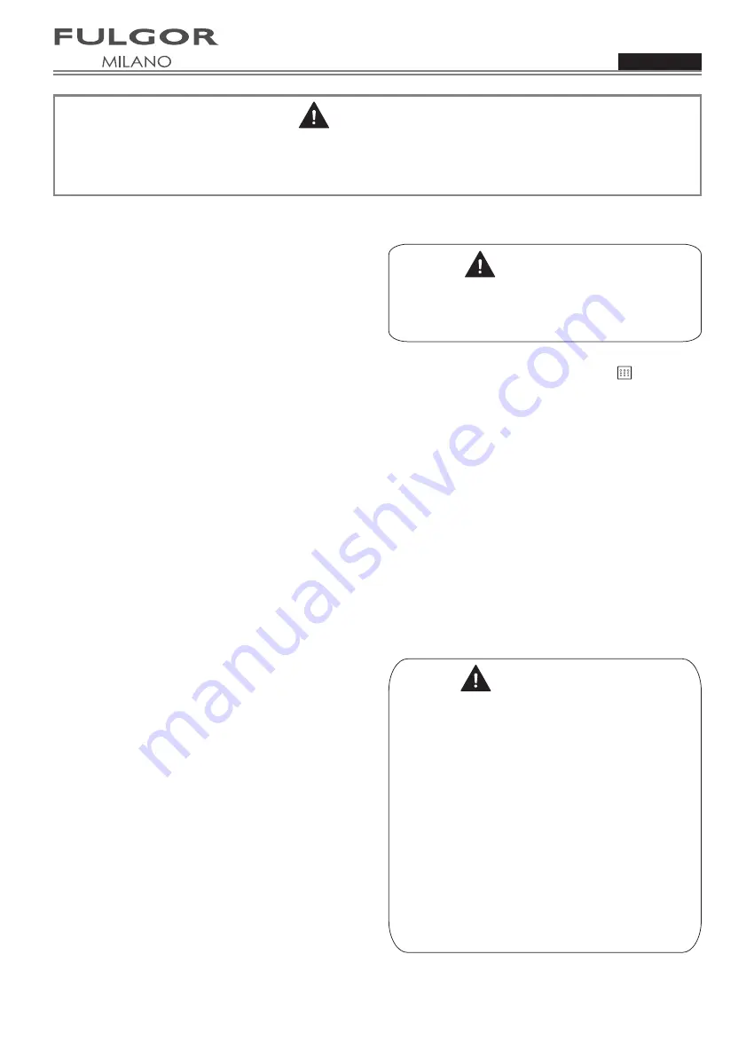 Fulgor Milano F4SP30 1 Use & Care Manual Download Page 65