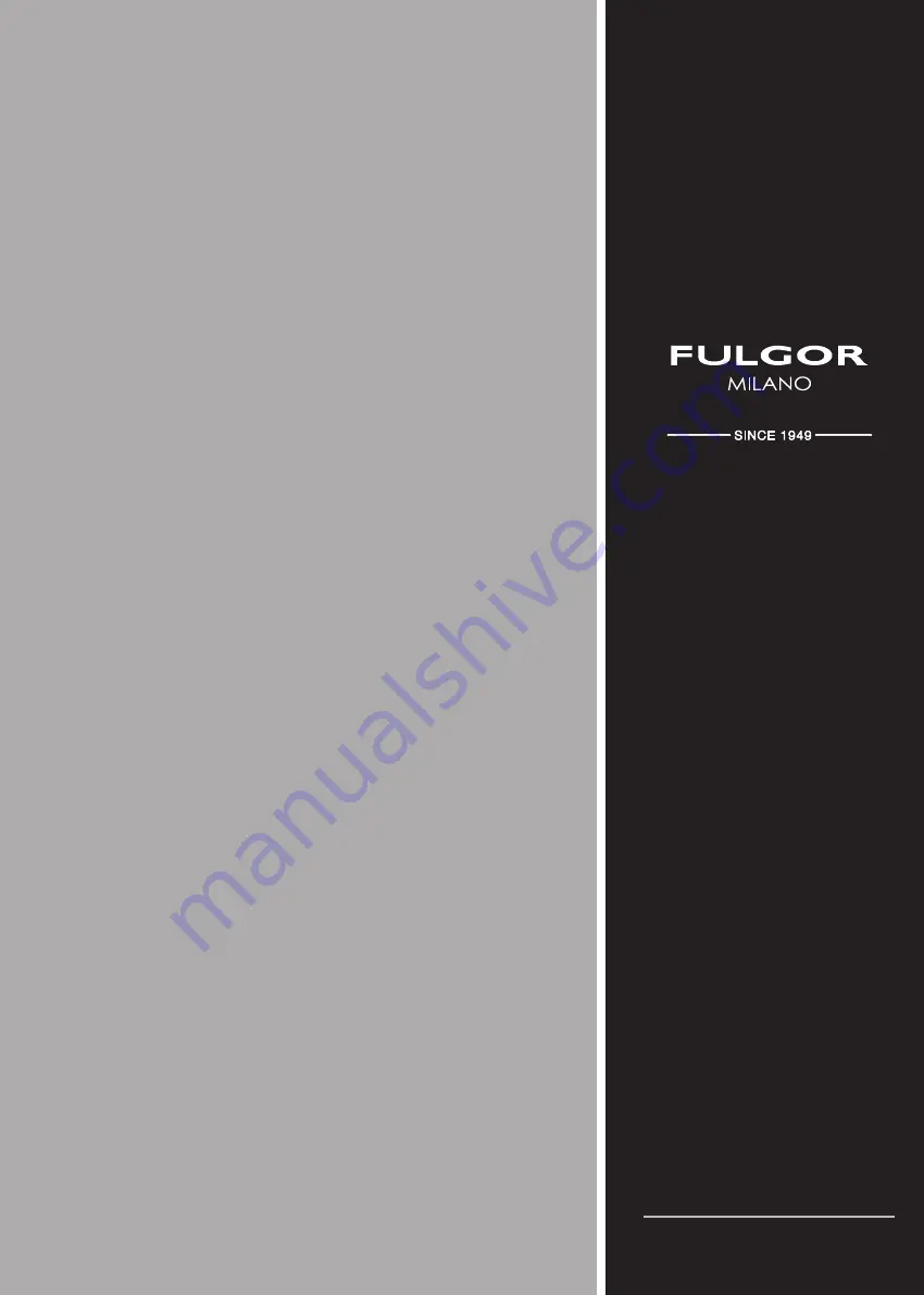 Fulgor Milano F4SP30 1 Use & Care Manual Download Page 96