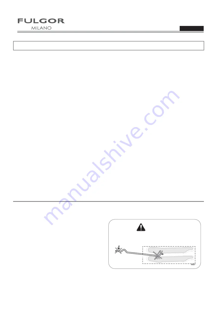 Fulgor Milano F6DP30 1 Series Use & Care Manual Download Page 44