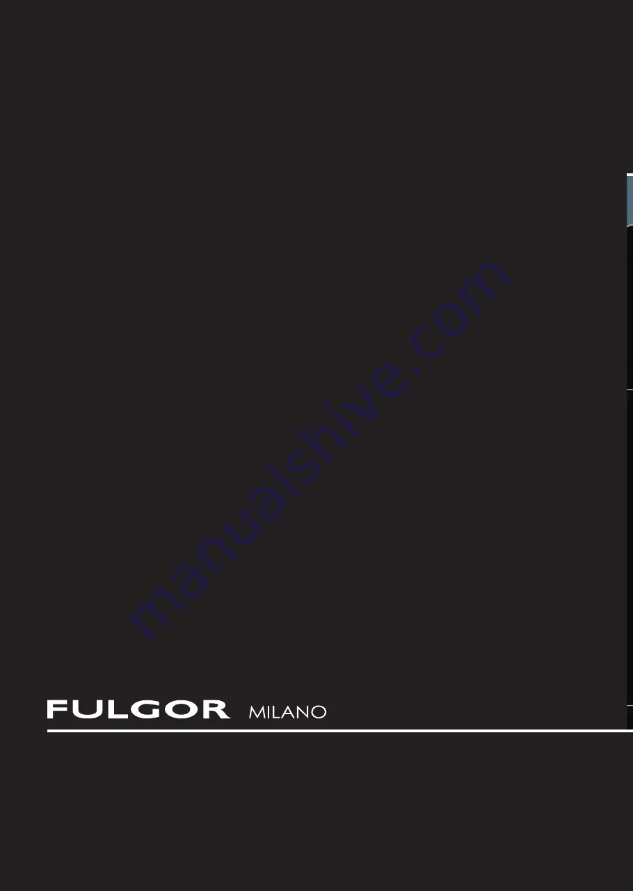 Fulgor Milano F7IT S1 Series Use & Care Manual Download Page 56