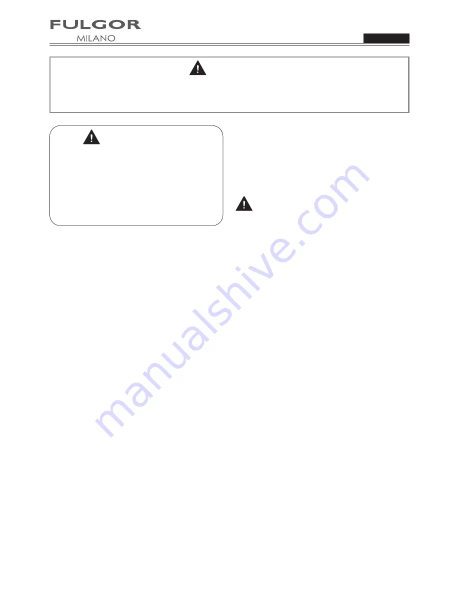 FULGOR F1SP24*1 Use & Care Manual Download Page 33