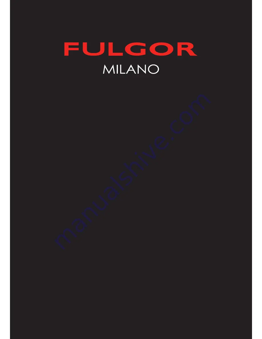 FULGOR F3RK24*1 Скачать руководство пользователя страница 1