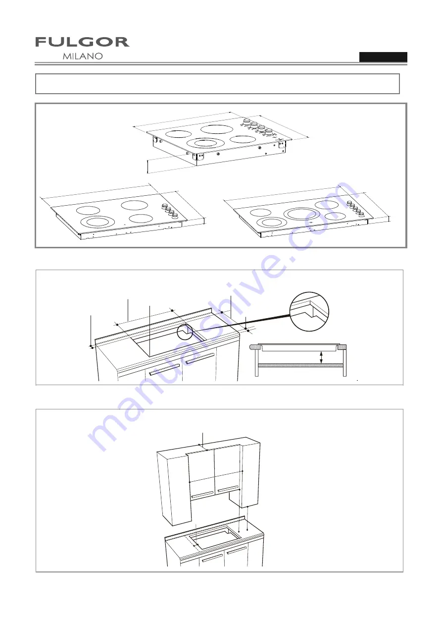 FULGOR F3RK24 Series Installation Instructions Manual Download Page 12