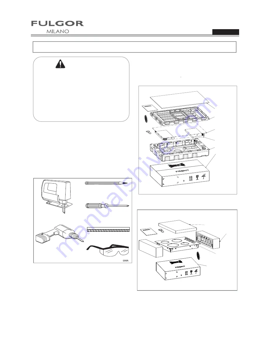 FULGOR F3RK30 Installation Instructions Manual Download Page 22