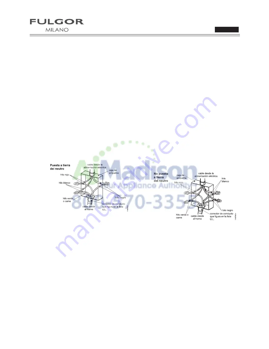 FULGOR MILANO F1SP30 2 Series Installation Instructions Manual Download Page 20