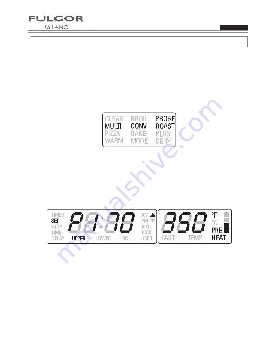 FULGOR sofia series Use & Care Manual Download Page 60