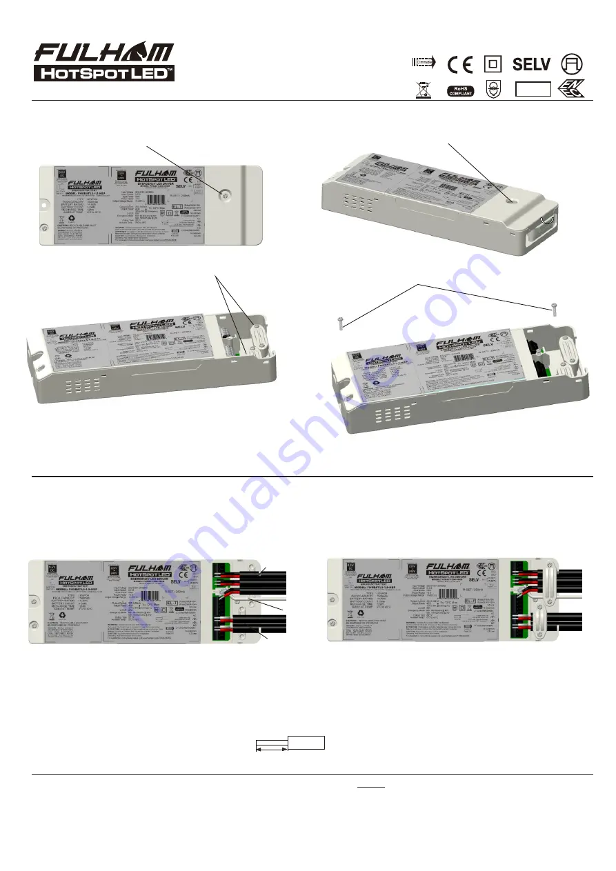 Fulham HotSpot LED FHSAC1-230-45CE Installation Instructions Manual Download Page 3