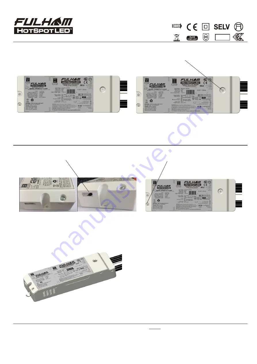 Fulham HotSpot LED FHSAC1-230-45CE Installation Instructions Manual Download Page 4