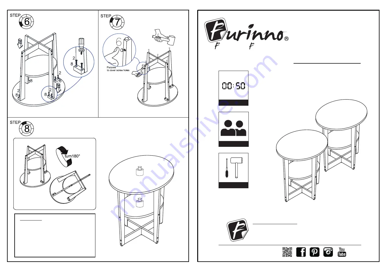 Furinno 2-15019 Assembly Instruction Download Page 1