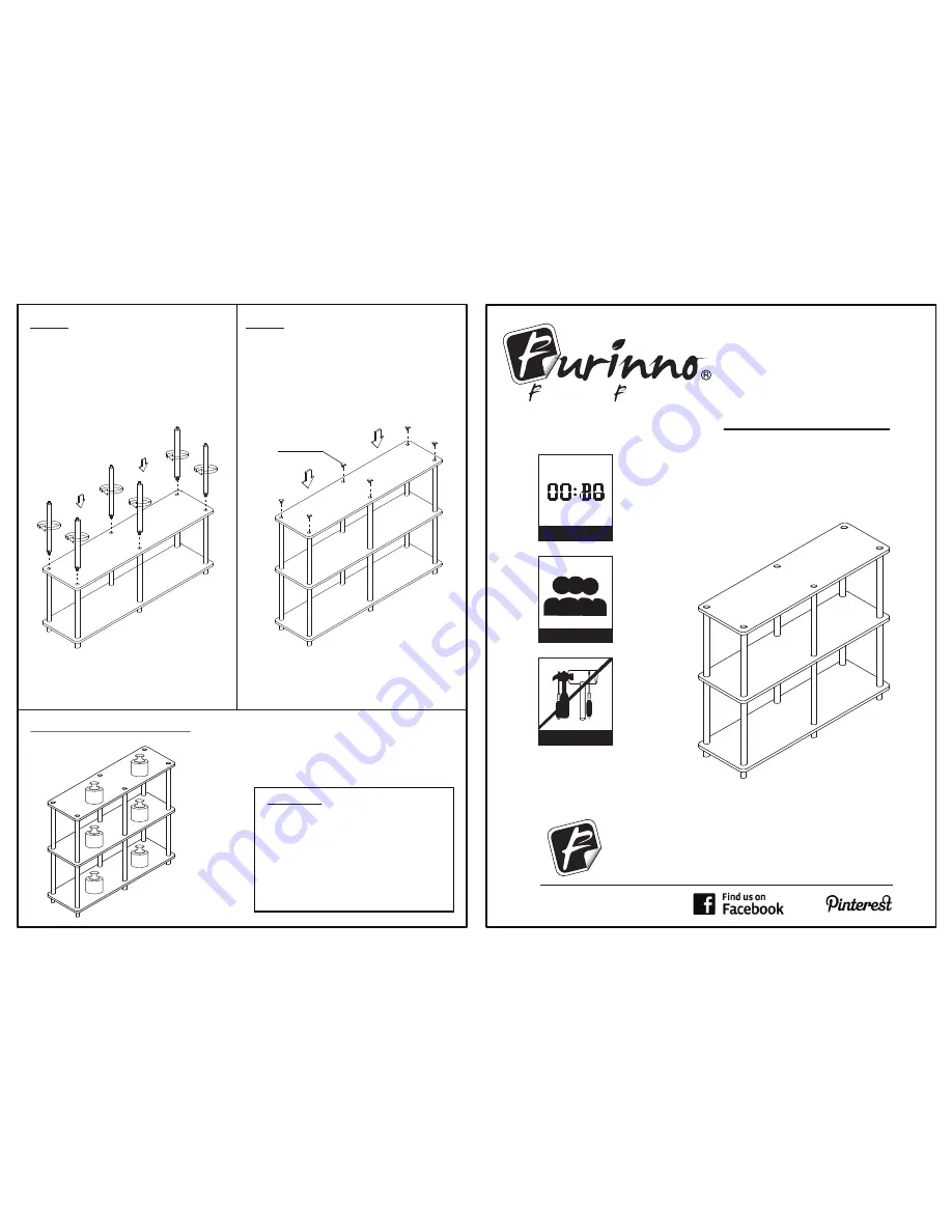 Furinno 99130 Assembly Instruction Download Page 1