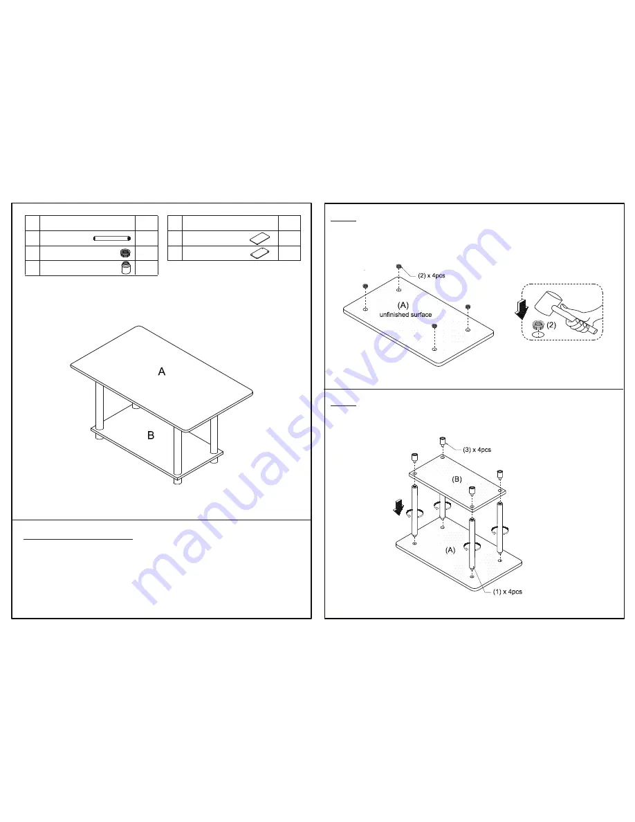 Furinno 99192 Assembly Instruction Download Page 2