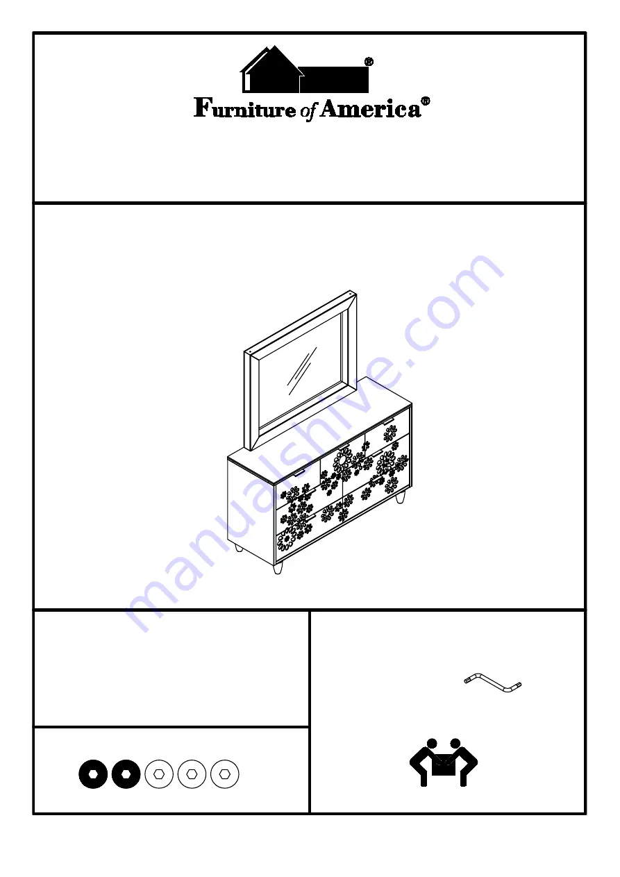 Furniture of America Amarantha CM7362D&M Assembly Instructions Download Page 1