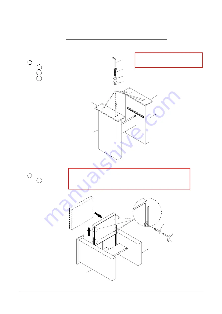 Furniture of America Bonneville CM3824PT Assembly Instructions Manual Download Page 9